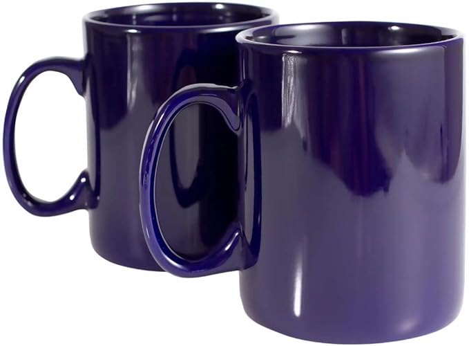 30oz Super Large Ceramic Coffee Mugs Large Handles Set of 2 (Cobalto)-CasaMuseHome