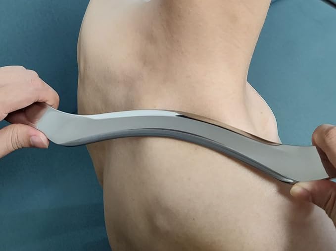 4 in 1 Stainless Steel Muscle Scraper Tool Set, Gua Sha Massage Scraper Scraping Tool Physical Therapy Massage Tools with Storage Case-CasaMuseHome