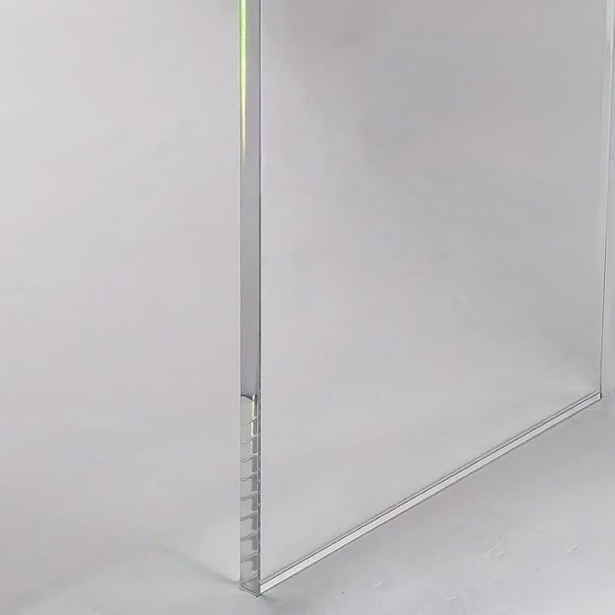 Acrylic Console Table, 37.5” L Thick Modern Entryway Table for Hallway, Living Room, Clear Acrylic Desk, 37.5” W x 29.25” H x 15.25” D, 220LBS Weight Capacity.-CasaMuseHome