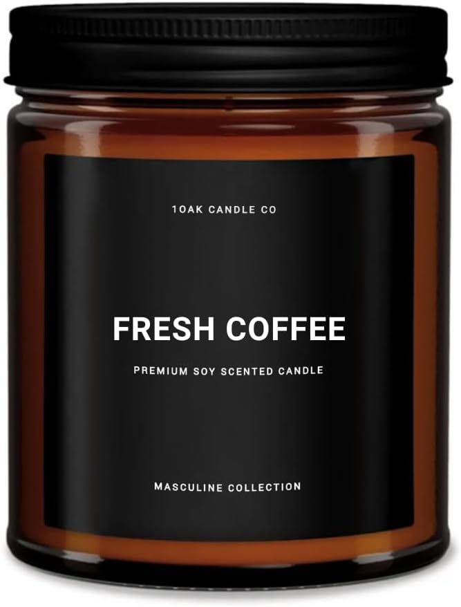 1OAK Scented Candles for Men - Fresh Coffee Candle - Espresso & Roast Coffee - Home Gifts (7oz.)-CasaMuseHome