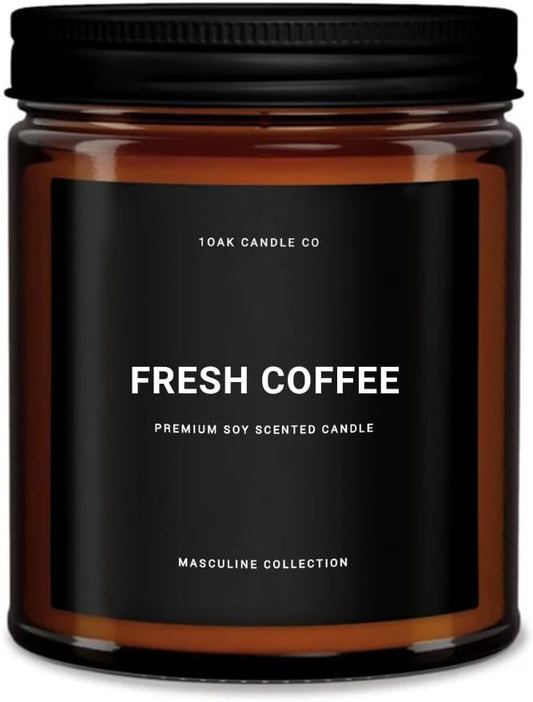 1OAK Scented Candles for Men - Fresh Coffee Candle - Espresso & Roast Coffee - Home Gifts (7oz.)-CasaMuseHome