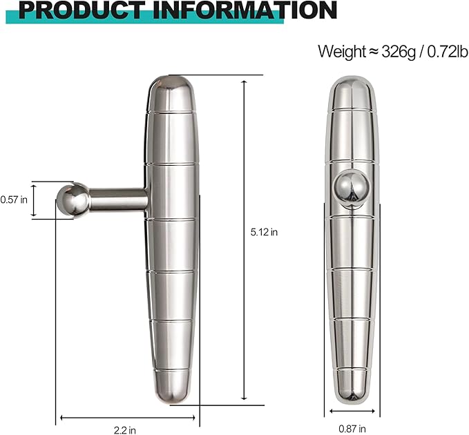 2 in 1 Trigger Points Massage Tool Stainless Steel T-Bar Deep Tissue Massage Tool for Pain Relief Full-Body Fascial Relaxation – Ideal for Shoulders, Neck, Legs, and Arms – Perfect for Sports Therapy-CasaMuseHome