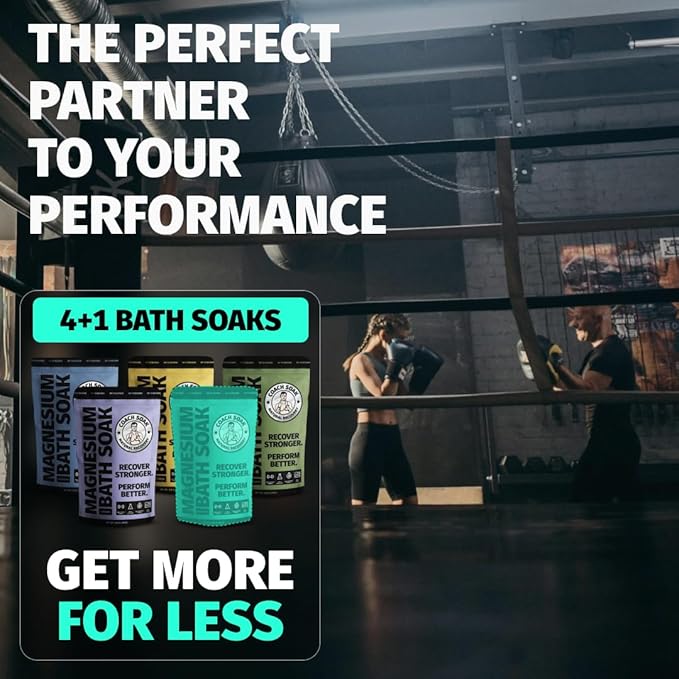 5 Pack Bundle: Coach Soak Recovery Bath Soak, Epsom Salt Bulk, Bath Salts Bulk, 5 Pack Bundle - Total of 15 Pounds (Mixed Bundle)-CasaMuseHome