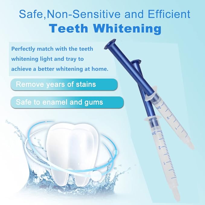 20 PCS 3ML Teeth Whitening Gel Refills 35% CP Bleaching Gel, Tooth Whitener Gel Syringes Kit-CasaMuseHome