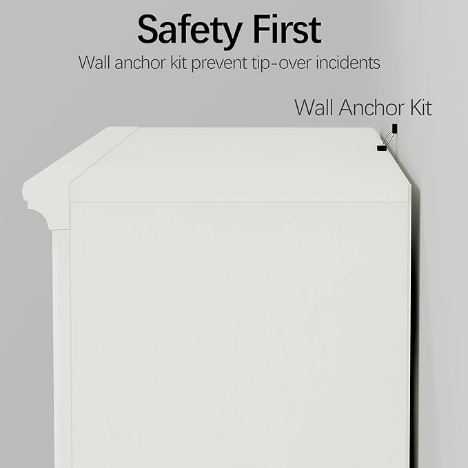 43 in Tall Bookcase, 3-Tier Bookshelf Open Storage, 33 inch Wide Floor Standing Indoor Furniture, Book Cases for Home School Library Office Bedroom Kids, White 3 Tiers-CasaMuseHome