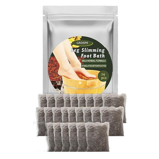 24Pcs Foot Soak Foot Bath Bag Spa Relaxation for Muscle Natural Mugwort Herb Bath Soak to Remove Leg Slimming Bath Bag Foot Care-CasaMuseHome
