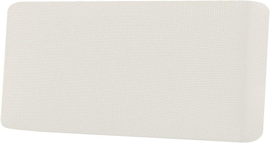 H.VERSAILTEX Super Stretch Individual Seat Cushion Covers Sofa Covers Couch Cushion Covers Slipcover Sets Thick Jacquard Textured Twill Fabric (1 Piece Sofa Cushion Cover, Porcelain)-CasaMuseHome