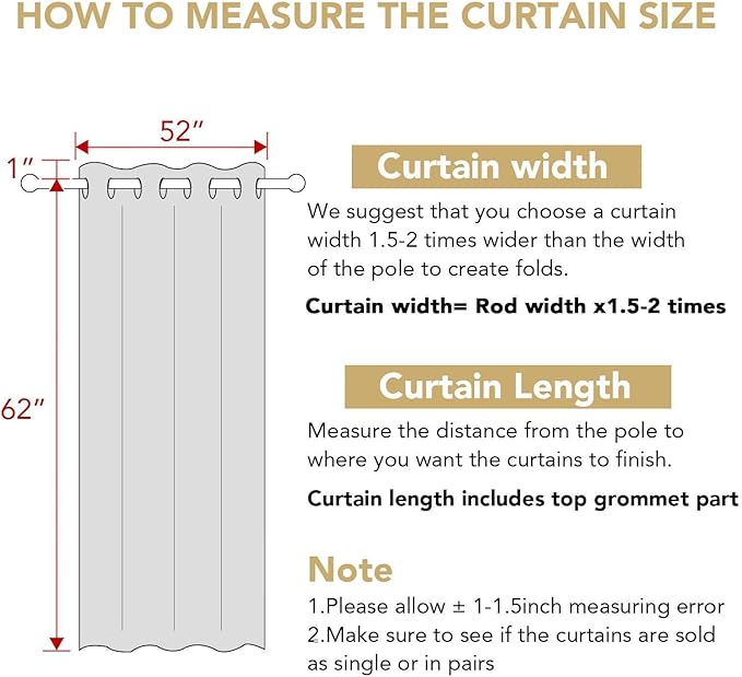 H.VERSAILTEX Thermal Insulated Blackout Shades Formaldehyde-Free Kids Room Curtains,Grommet Top,52 by 63 - Inch - Orange - Set of 2 Panels-CasaMuseHome