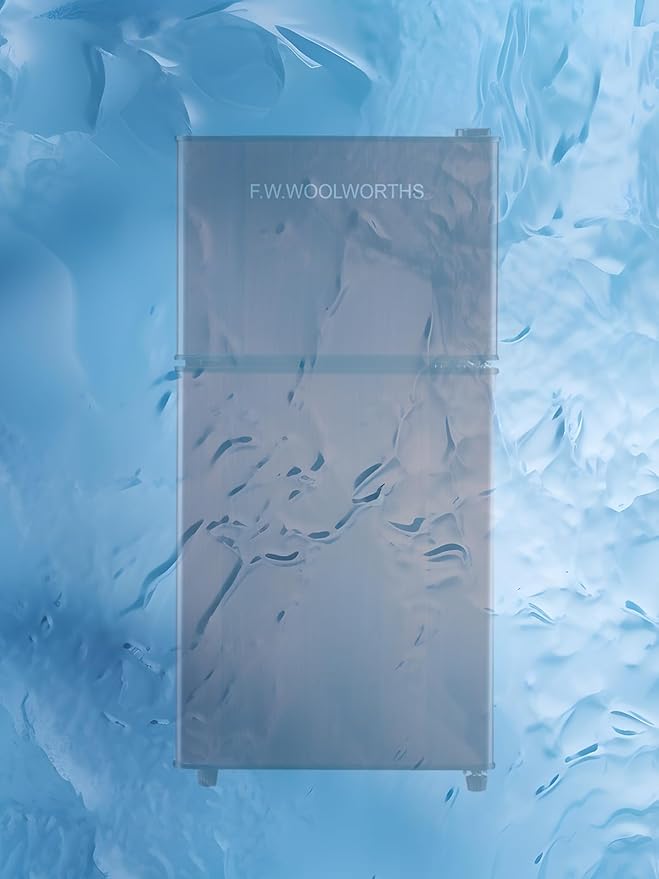 3.5 Cu.Ft Mini Fridge with Freezer, Compact Refrigerator with 2 Doors for Office, Kitchen, Dorm and Bedroom, Small Fridge with 7 Level Temp Adjustable Thermostat, Wood-CasaMuseHome