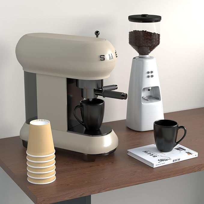 16 OZ Black Stoneware Mugs Set of 6, Large Ceramic Coffee Cups with Handle, Porcelain Mugs for Latte, Milk, Tea and Juice-CasaMuseHome