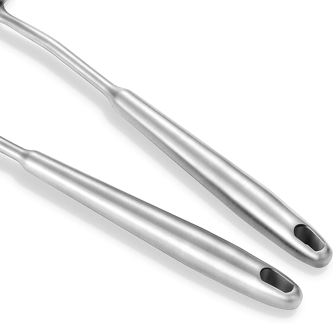 14-15" Wok Spatula and Ladle,2 PCS Wok Tools Set,304 Stainlss Steel Cooking Utensils,Matte Wok Accessories,Solid Wok Utensils-CasaMuseHome