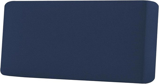 H.VERSAILTEX Super Stretch Individual Seat Cushion Covers Sofa Covers Couch Cushion Covers Slipcover Sets Thick Jacquard Textured Twill Fabric (1 Piece Sofa Cushion Cover, Navy)-CasaMuseHome
