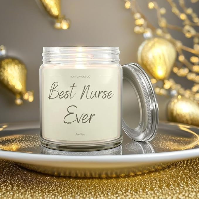 1OAK Vanilla Scented Nurse Candle - Best Nurse Gifts for Women, Men - RN Graduation Gift-CasaMuseHome
