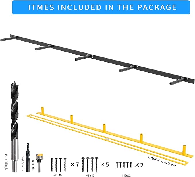 69'' Heavy-Duty Floating Shelf Bracket, Hidden Shelf Bracket for Fireplace and Shelves, if Installed on Studs, max-Load of 210 pounds, Hidden Bracket 69 inches, (with Premium Build kit)-CasaMuseHome