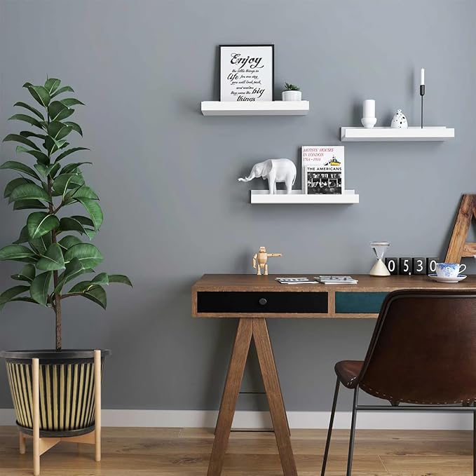 16 inch Large Planter Indoor Outdoor Plant Pots, 4 Pack Plastic Flower Pots with Saucer And Drainage Holes, Modern Garden Planters For Planting Medium Large Plants, Decorative Resin Garden Pots-CasaMuseHome