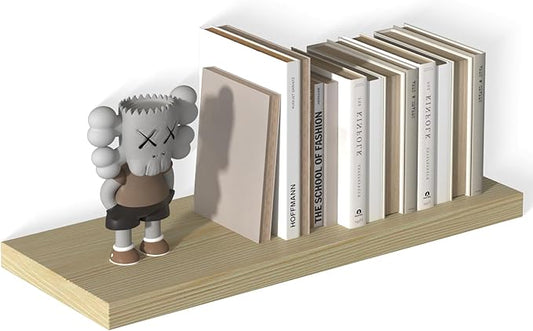 12 Inch Deep Floating Shelves for Wall 1 Pack Floating Shelves Large Storage Space Wall Mount Shelf for Living Room Kitchen Bathroom 30" W x 12" D x 1.2" H Oak-CasaMuseHome