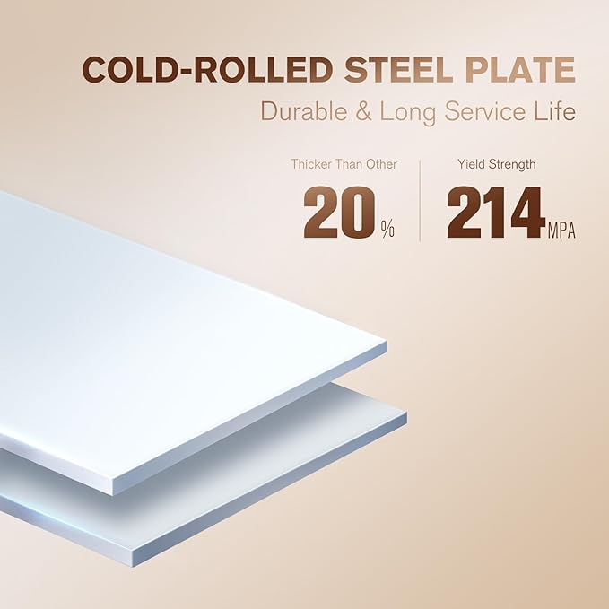 5 Tier Metal Curio Cabinets, Modern Bookshelf Cabinet with 4 Adjustable Shelves, Cabinet Display Case for Home Office, Living Room, Pantry (White-23.54W)-CasaMuseHome