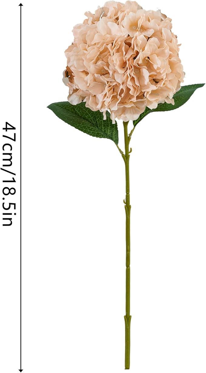 8pcs Fake Flowers Silk Hydrangea Artificial Flowers Bouquets Faux Hydrangea Stems for Home Table Centerpieces Wedding Party Decoration-CasaMuseHome