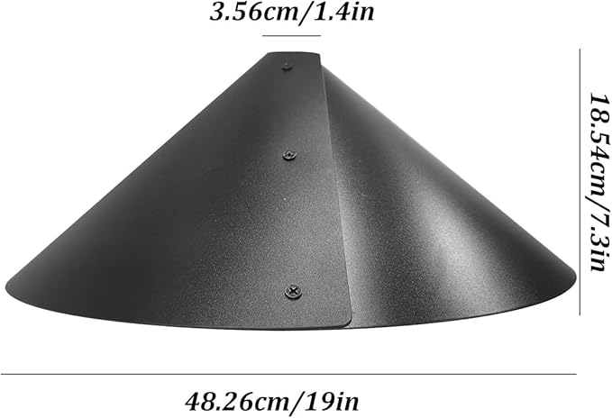 2 Pack Squirrel Baffle for Bird Feeder Pole，Keeps Squirrels Away from Bird Feeder Rods, (19 inch)-CasaMuseHome