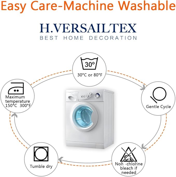 H.VERSAILTEX Super Stretch Stylish Cushions Covers/Furniture Cover Spandex Jacquard Small Checked Pattern Super Soft Slipcover Washable Individual-CasaMuseHome