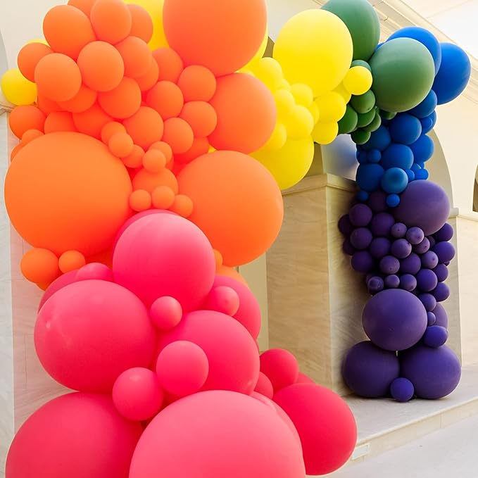 130pcs Orange Balloons Different Sizes 18" 12" 10" 5" Orange Matte Latex Balloons for Boys Girls Birthday Baby Shower Gender Reveal Wedding Gender Reveal Autumn Party Decorations-CasaMuseHome