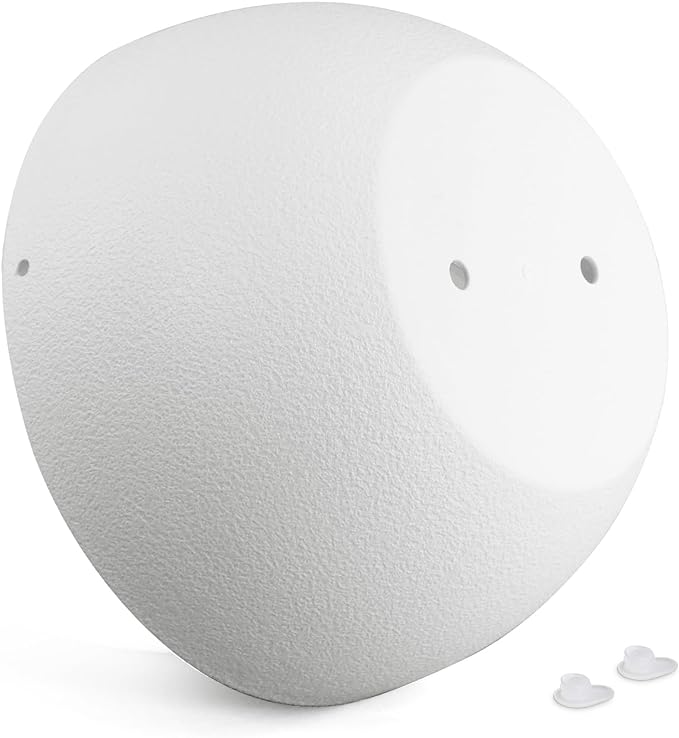 8 inch Small Hanging Planters for Indoor Outdoor Plants, 2 Pack Hanging Flower Pots with Drainage Holes and Chain for Garden Porch Plants, Plastic Hanging Baskets for House Plants, White-CasaMuseHome