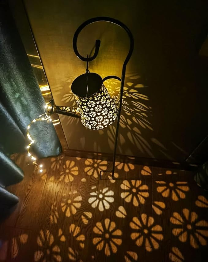 2 Pack Solar Watering Can with Lights,Solar Outdoor Garden Decor Waterproof Hanging Lantern Landscape Lights Outside Decorations for Yard Lawn Patio Gardening Gifts.-CasaMuseHome