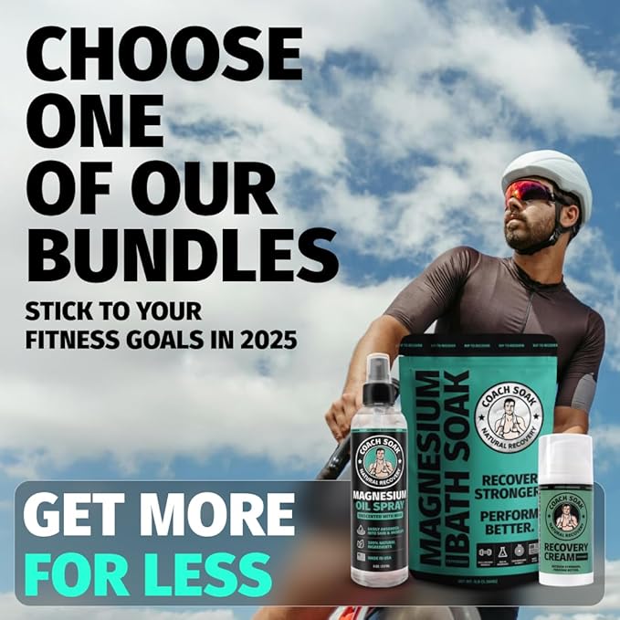 3 Pack Bundle: Coach Soak Recovery Bath Soak, Epsom Salt Bulk, Bath Salts Bulk, 3 Pack Bundle, Total of 9 Pounds (Eucalyptus, Lavender, Citrus)-CasaMuseHome