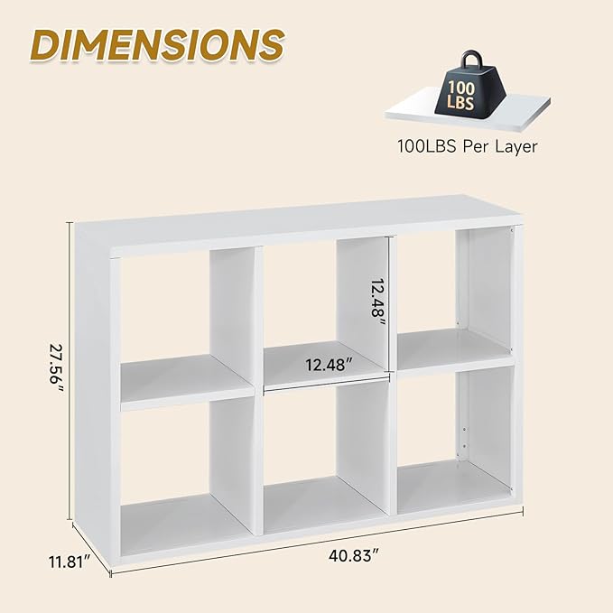 4 Cube Book Shelf - High-Strength Steel Cube Storage Organizer with Open Display Shelves for Living Room-CasaMuseHome