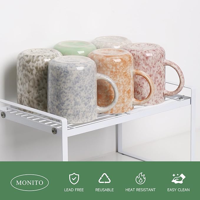 17 OZ Coffee Mugs Set of 6, Modern Mugs Set with handle for Tea/Latte/Cappuccino/Milk/Cocoa.-CasaMuseHome