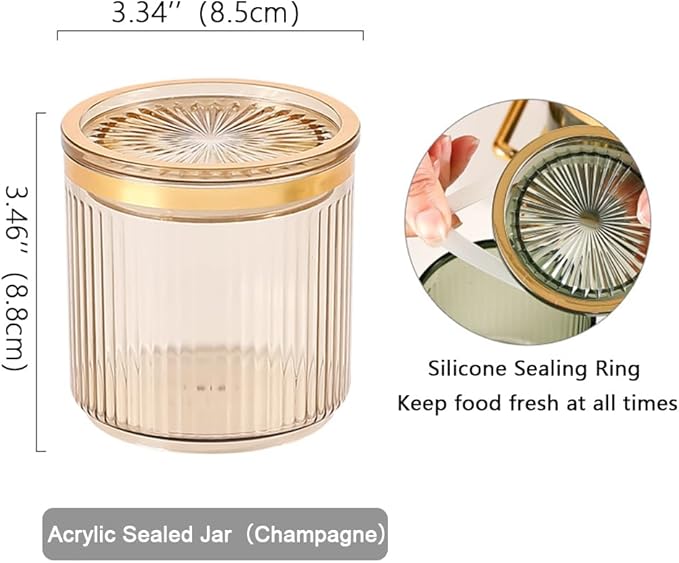 Acrylic Condiment Spice Jars,Condiment Spice Box With Lids and Spoons and Tray,Clear Plastic Condiment Canisters,Seasoning Box 6 Pack,Seasoning Box Set for Kitchen to Storage Salt,Paprika,Sugar-CasaMuseHome