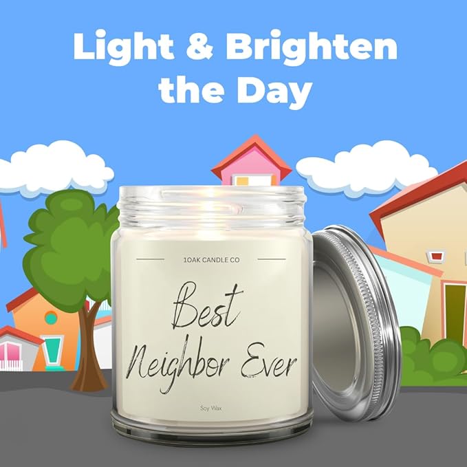 1OAK Vanilla Candle - Best Neighbor Gift for Christmas and Housewarming - Thank You Present for Women and Men-CasaMuseHome