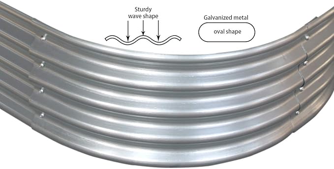 9 ft x 3 ft Raised Garden Bed Metal Elevated Planter for Vegetable Flower Herb (2pk)-CasaMuseHome