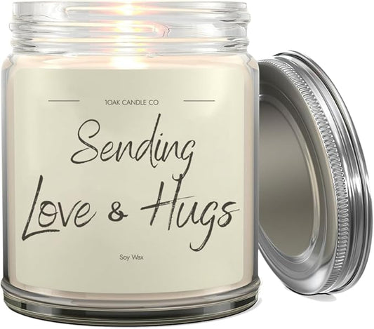 1OAK Vanilla Soy Candles - Big Hug Candle - Grief Gifts - Thinking of You Gifts for Women - Sympathy Gift - Condolence Gift - Sympathy Candle - Cheer Up-CasaMuseHome
