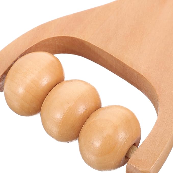 2pcs Wooden Massage Rollers Trigger Point Roller Muscle Relaxation Bead Massage Tools for Neck Back Leg Foot Arm-CasaMuseHome