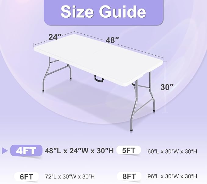 ABCCANOPY 4 Pack 4 FT Black Spandex Table Cover Stretch Fitted Wrinkle Resistant Tablecloth Reuse for Rectangular Folding Table Patry Event Wedding Banquet Protector-CasaMuseHome