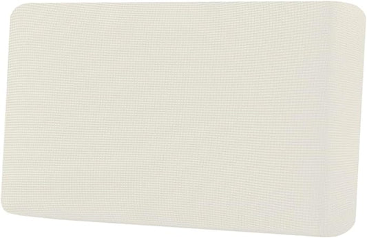 H.VERSAILTEX Super Stretch Individual Seat Cushion Covers Sofa Covers Couch Cushion Covers Slipcover Sets Thick Jacquard Textured Twill Fabric (1 Piece Loveseat Cushion Cover, Porcelain)-CasaMuseHome