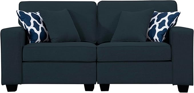 L Lengend Vansen Modular Sectional Sofa U Shaped Couch with Ottoman Modern Reversible Corner Sectional Couch for Living Room (Charcoal, 2+3 with Ottoman)-CasaMuseHome