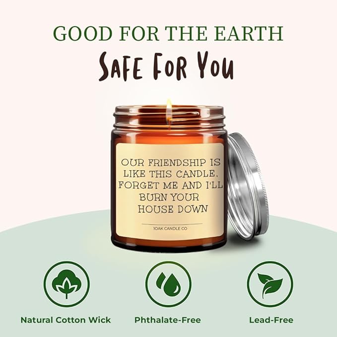 1OAK Vanilla Candle - Best Friend Candle for Women - Friendship, Christmas & BFF Gifts-CasaMuseHome