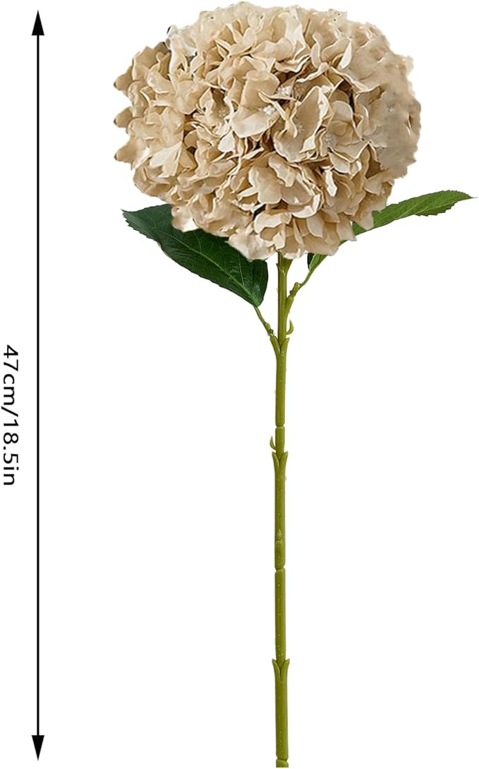 8pcs Fake Flowers Silk Hydrangea Artificial Flowers Bouquets Faux Hydrangea Stems for Home Table Centerpieces Wedding Party Decoration-CasaMuseHome