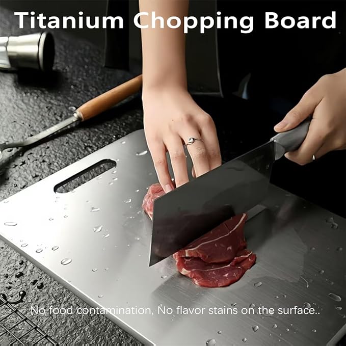 3 pack Titanium Cutting Boards for Kitchen -Titanium Cutting Board Double Sided Titanium Cutting Mat,Non Stick Chopping Board-CasaMuseHome
