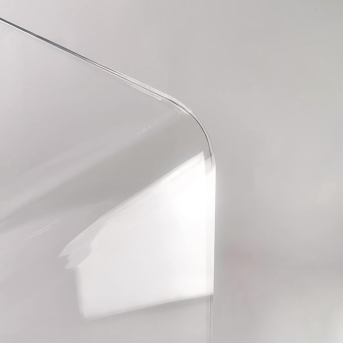 Acrylic Console Table, 37.5” L Thick Modern Entryway Table for Hallway, Living Room, Clear Acrylic Desk, 37.5” W x 29.25” H x 15.25” D, 220LBS Weight Capacity.-CasaMuseHome