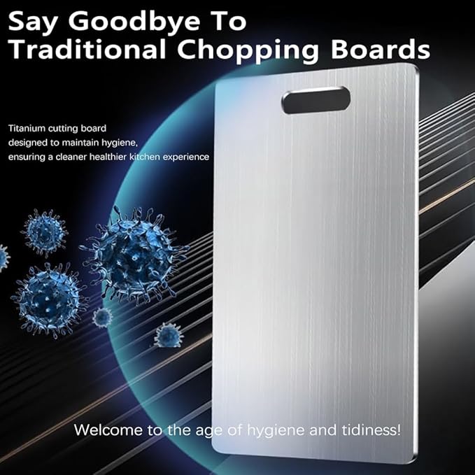 3 pack Titanium Cutting Boards for Kitchen -Titanium Cutting Board Double Sided Titanium Cutting Mat,Non Stick Chopping Board-CasaMuseHome