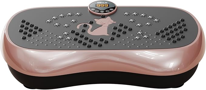 KRYLIX Vibration Plate Machine Exercise Platform for Whole Body Vibration Workout Weight Loss Lymphatic Drainage Fitness Platform Exercise Machine Vibrating Platform for Women Men