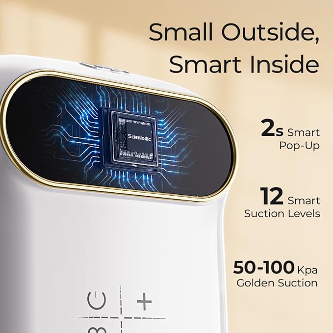 6Pcs Electric Facial Cupping Therapy Set Glass, 3 in 1 Gua Sha Facial Tools Face Cupping Massage for Eye Neck Skin Care, 3 Size Vacuum Suction Cups for Cellulite, Puffiness Reduction-CasaMuseHome