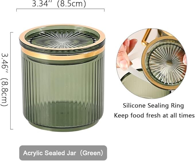 Acrylic Condiment Spice Jars,Condiment Spice Box With Lids and Spoons and Tray,Clear Plastic Condiment Canisters,Seasoning Box 6 Pack,Seasoning Box Set for Kitchen to Storage Salt,Paprika,Sugar-CasaMuseHome