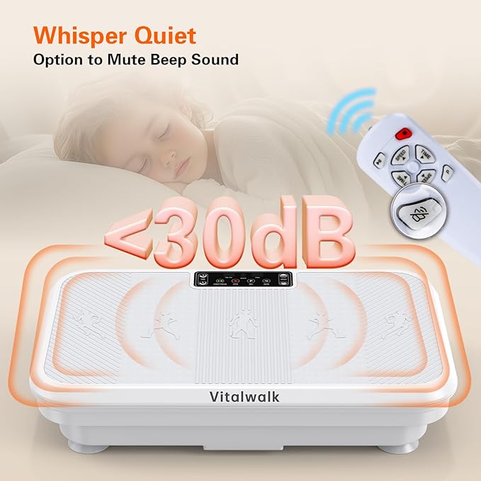 3D Vibration Plate Exercise Machine for Lymphatic Drainage, Whole Body Vibration Plate for Weight Loss, 330lbs Capacity Vibrating Platform Board Home Gym Quiet, 5 Yoga Belts & 2 Resistance Bands-CasaMuseHome