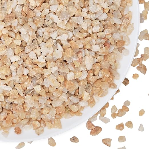 5 lbs Coarse Silica Sand for Indoor Plants, 1/5 Inch Natural Decorative Gravel for Vases, Aquariums, Terrarium, Fish Tank, Drainage Rocks for Potted Plants, Bamboo, Succulent, Crafts, Cactus-CasaMuseHome