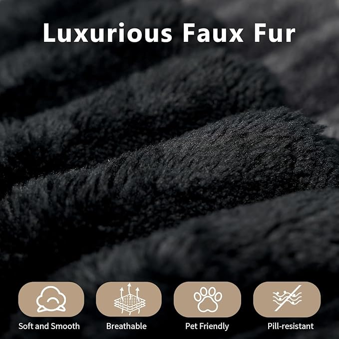 157.5" Cloud Couch Modular Sectional Sofa for Living Room,Modern Sofa with Deep Seat，4 Seater Boneless Couch,Comfy Upholstered Corduroy Couches for Apartment, Studio, Office,Bedroom，Black-CasaMuseHome