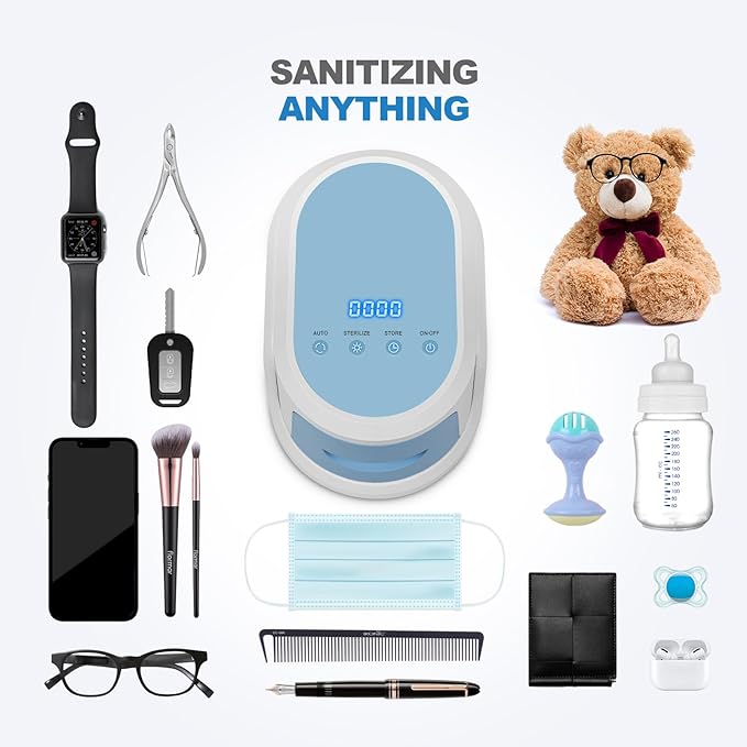 2025 Newest UV Sanitizer Box, for Portable Cleaner and Sanitizing Machine with Hose/Mask/Home Supplies/Travel/Baby Bottle/Phone-CasaMuseHome